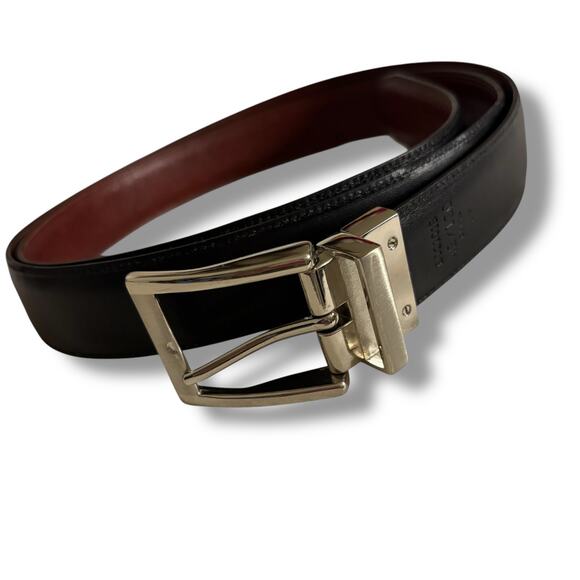 Men’s Brown Imitation Leather Belt Size 50/52 - Picture 1 of 5